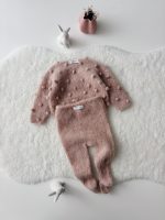 Alpaca Silk Baby Cardigan and Panties Set - Image 3