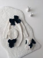 Baby Alpaca Knit Romper Set – Newborn Photo Props - Image 3