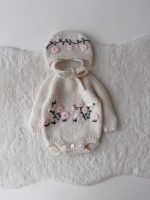Baby Girl Alpaca Romper Set – Knit Outfit with Bonnet & Booties - Image 8
