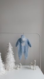 0-3 months Angora Baby Romper and Bonnet – Christmas Outfit - Snowflake embroidery - Image 5