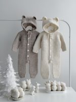 Baby Alpaca Knit Romper with Hood –  Bear Romper - Image 12