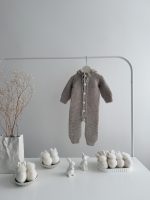Baby Alpaca Knit Romper with Hood –  Bear Romper - Image 7