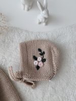 Merino Baby Romper and Bonnet Set – Embroidery - Image 7