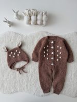 Deer Romper and Bonnet Set – Baby Christmas Outfit - Image 11