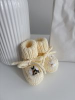 Set of 3 Cotton Knit Baby Romper Bonnet & Booties Set - Sleeveless Summer Outfit - Image 11
