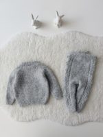 0-3 months Sweater & Pants Cable Knit Baby Outfit - Image 6