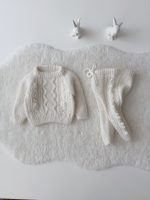 Sweater & Pants Cable Knit Baby Outfit - Image 4