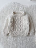 Sweater & Pants Cable Knit Baby Outfit - Image 6