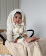 Set of 2 - Alpaca Knit Bunny Romper and Bunny Bonnet - Image 7