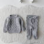 Sweater & Pants Cable Knit Baby Outfit