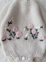 Baby Girl Alpaca Romper Set – Knit Outfit with Bonnet & Booties - Image 4