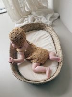 Cotton Knit Baby Romper & Bonnet Set – Sleeveless Summer Outfit - Image 13