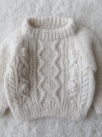 Sweater & Pants Cable Knit Baby Outfit - Image 3