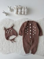 Deer Romper and Bonnet Set – Baby Christmas Outfit - Image 9