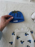 Baby Sweater and Hat Set – Blueberry Embroidery - Image 7