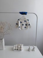 Baby Sweater and Hat Set – Blueberry Embroidery - Image 6