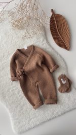 Hand Knitted Merino Baby Romper and Socks with Ducks - Image 14