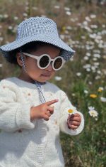 Embroidered Baby Cardigan and Bonnet Set –  Flowers Embroidery - Image 5