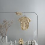 Embroidered Merino Baby Romper Set – Bonnet and Booties