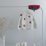 Baby Girl Cardigan and Bonnet Set – Strawberry Embroidery