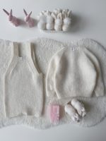 9-12 months Embroidered Baby Cardigan and Romper Set - Image 6