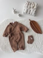 Hand Knitted Merino Baby Romper and Socks with Ducks - Image 7