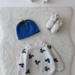Baby Sweater and Hat Set – Blueberry Embroidery