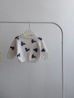 Baby Sweater and Hat Set – Blueberry Embroidery - Image 8