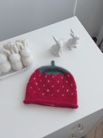 Baby Girl Cardigan and Bonnet Set – Strawberry Embroidery - Image 4