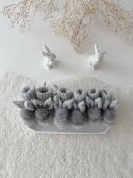 0-3 Months Bunny Booties – Baby Alpaca Genuine Fur Pom Poms - Image 10